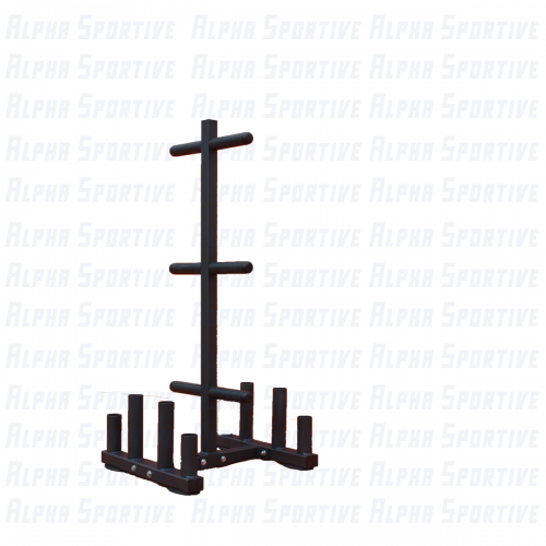 ALPHA AS-5121 WEIGHT PLATE TREE&BAR RACK